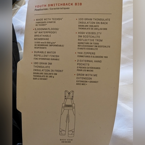 Polaris youth Switchback Winter snowpants,  Youth Large, New - Picture 8 of 14